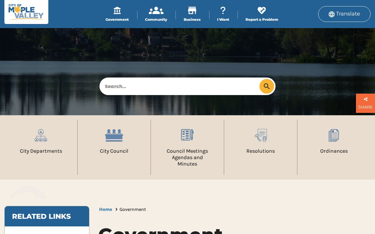 Maple Valley people directories for city departments and officials